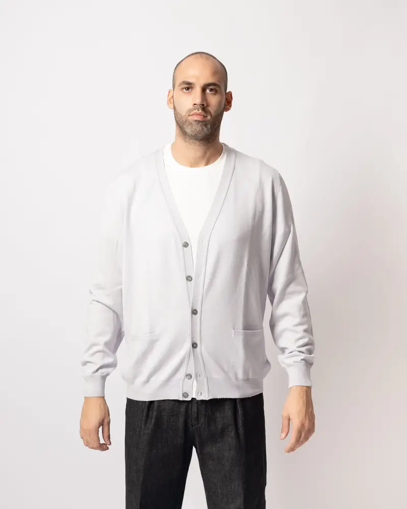 LA FILIERA Cardigan Bianco 936696