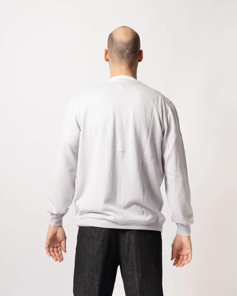 LA FILIERA Cardigan Bianco 936696 miniatura 2