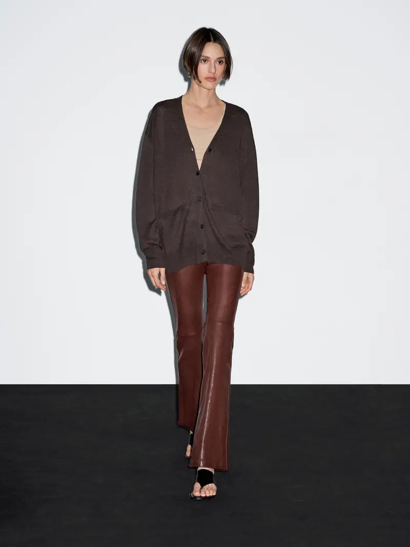 Massimo Dutti Cardigan Marrone 2011679