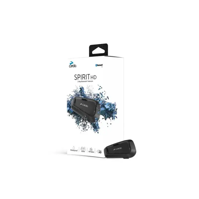 Cardo Interfono Bluetooth per moto Spirit HD Solo