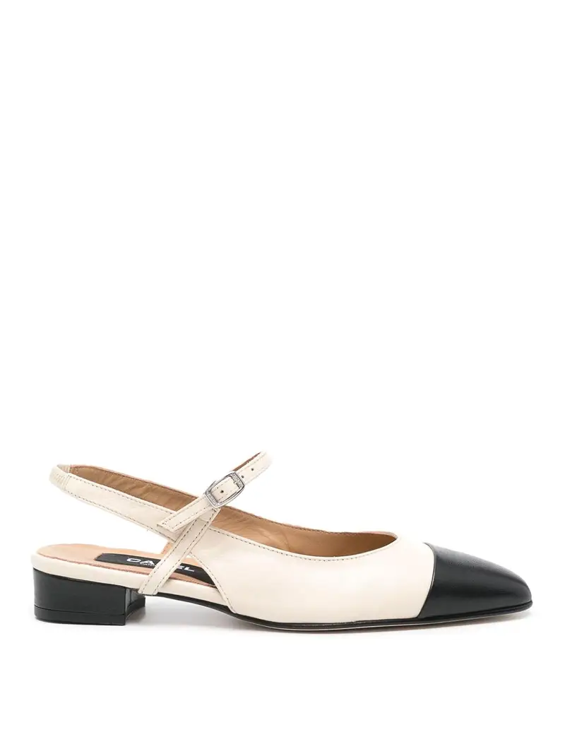 Balletti slingback in pelle oceano Beige