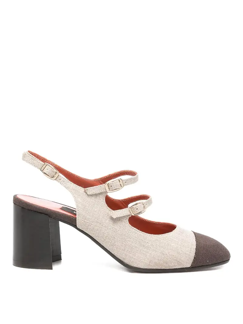 Décolleté Slingback Papaya Marrone