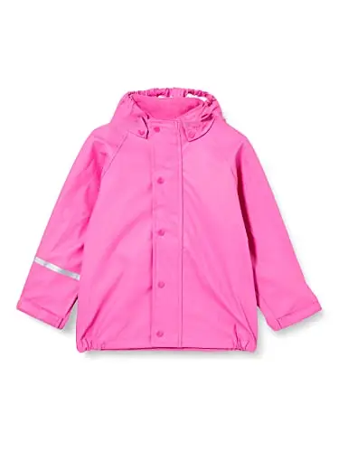 CareTec Rain jacket - PU w/o fleece, Giacca Impermeabile Bambine e ragazze, Rosa Real Pink (546), 80
