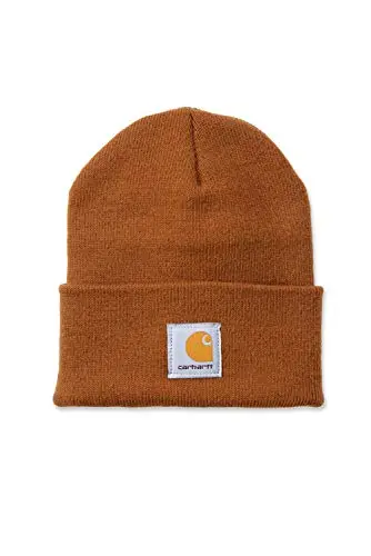 Carhartt - Berretto in maglia acrilica da uomo, cuffia, beanie, marrone Carhartt, Taglia unica