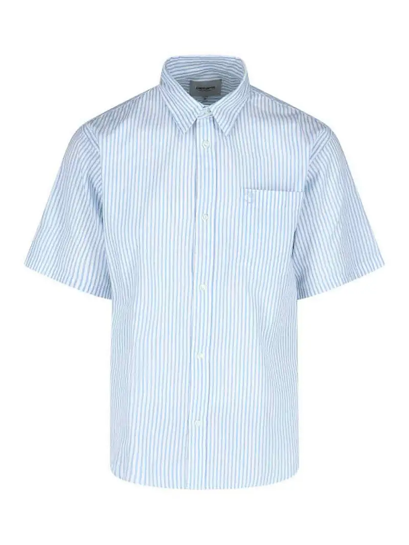 Camicia A Righe Blu