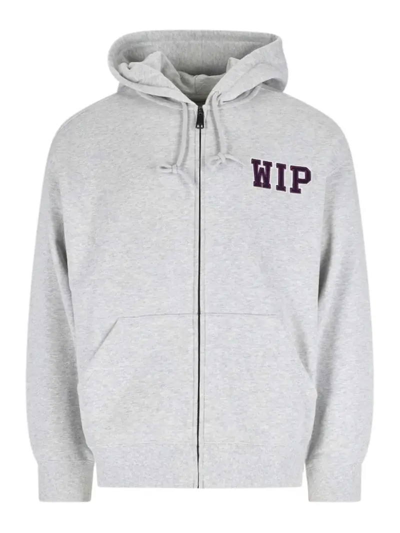Felpa con cerniera Grigio