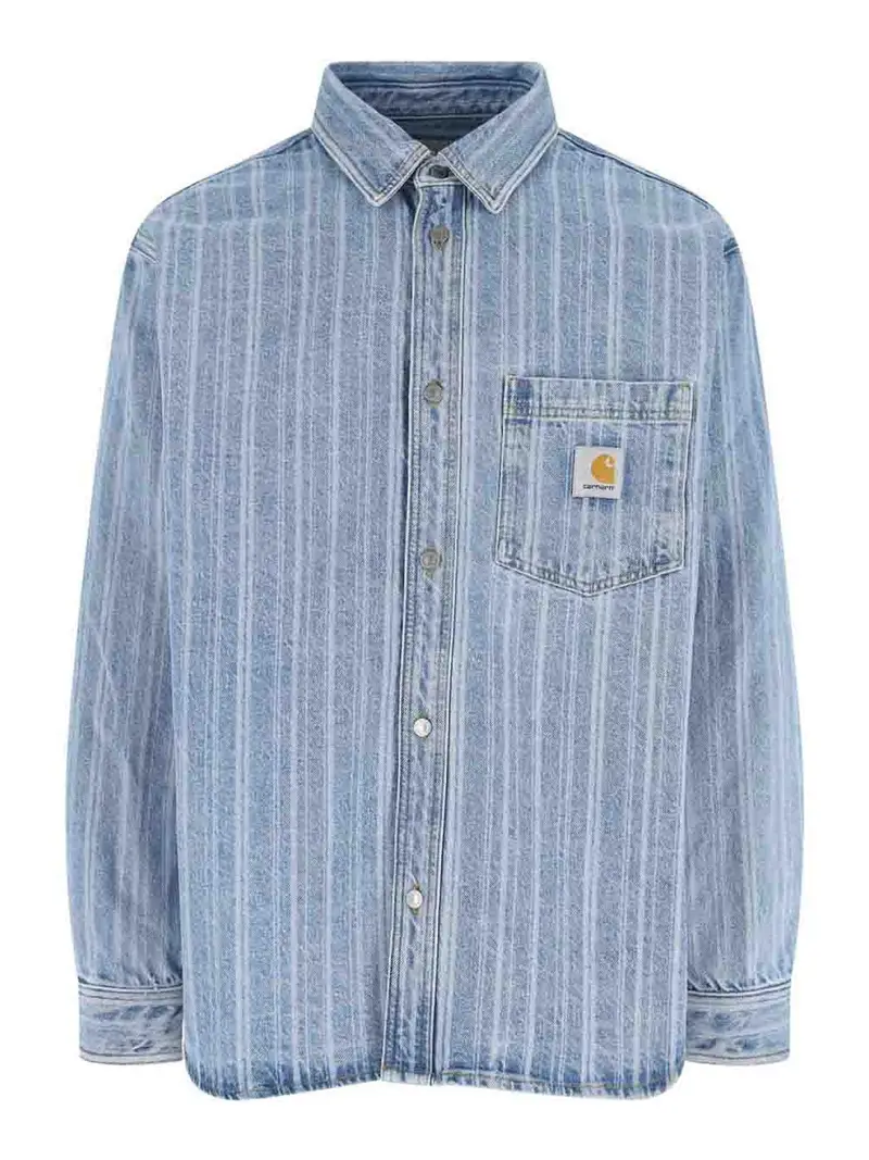 Giacca Camicia Blu