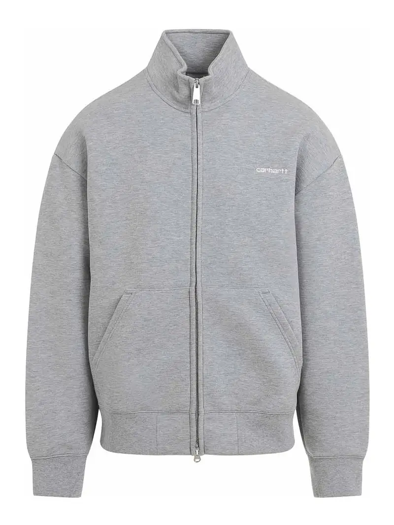 Giacca in felpa con cerniera Alda Bianco