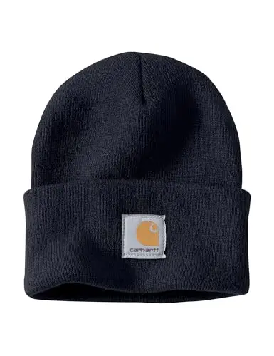 Carhartt Knit Cuffed Beanie, Cappello Unisex - Adulto, Blu (Navy), Taglia unica