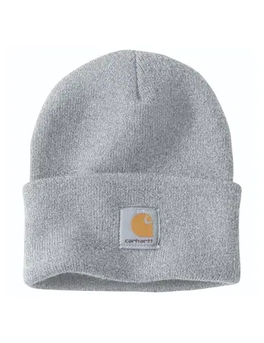 Carhartt Knit Cuffed Beanie, Cappello Unisex - Adulto, Grigio (Heather), Taglia unica