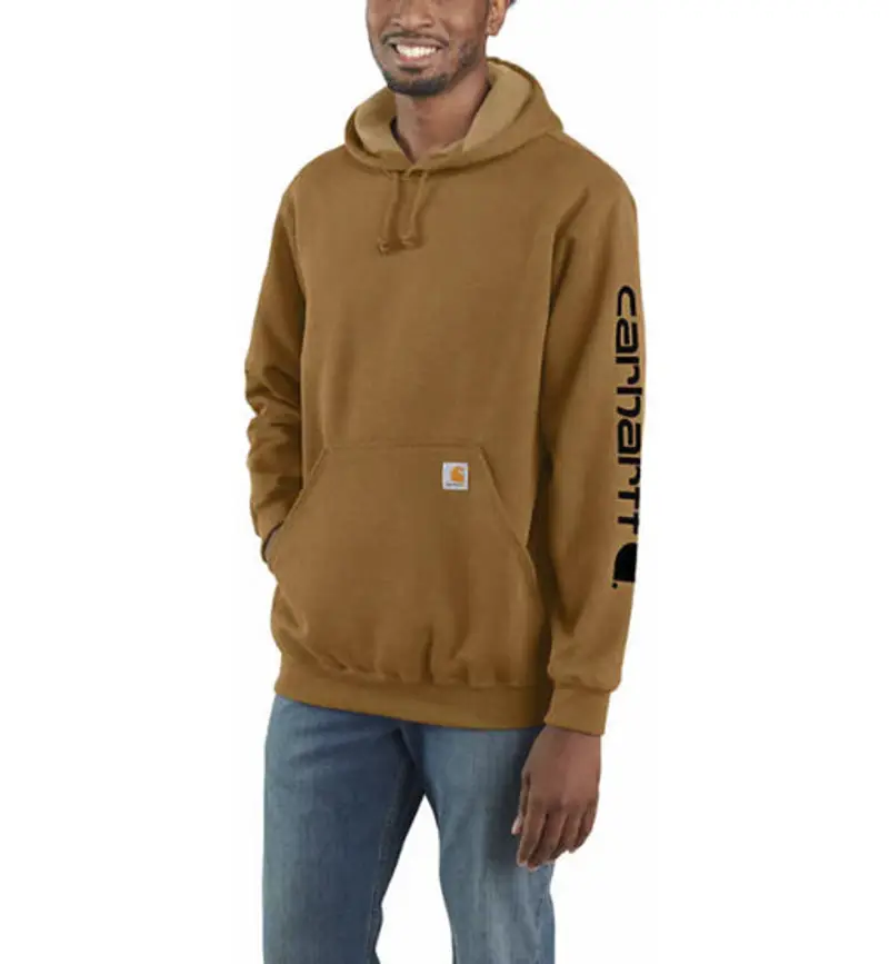 Logo M - felpa con cappuccio - uomo Brown