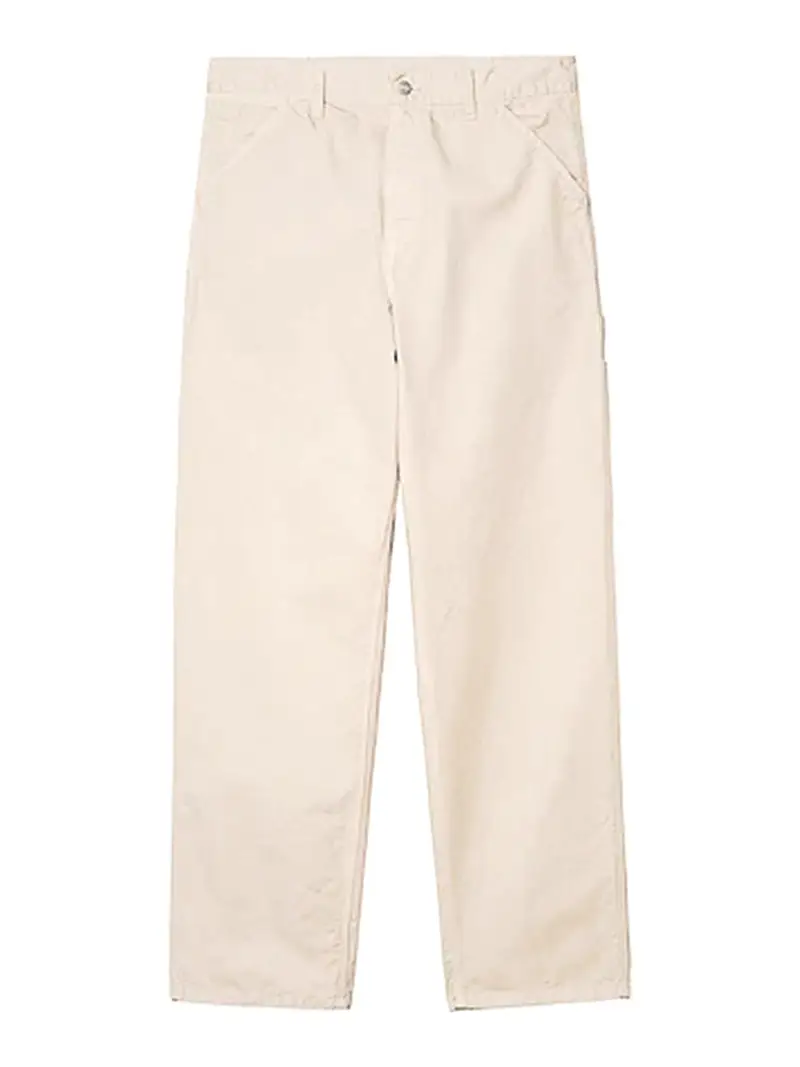 Pantaloni a ginocchio singolo Bianco
