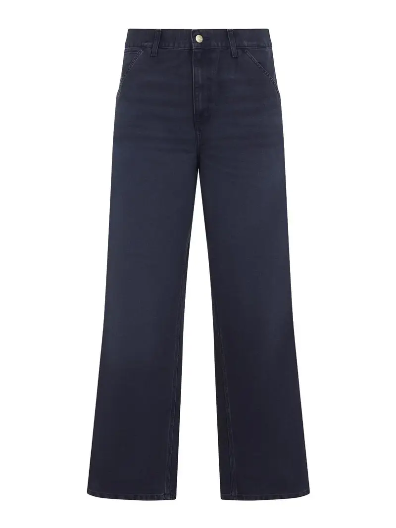 Pantaloni a ginocchio singolo Blu scuro