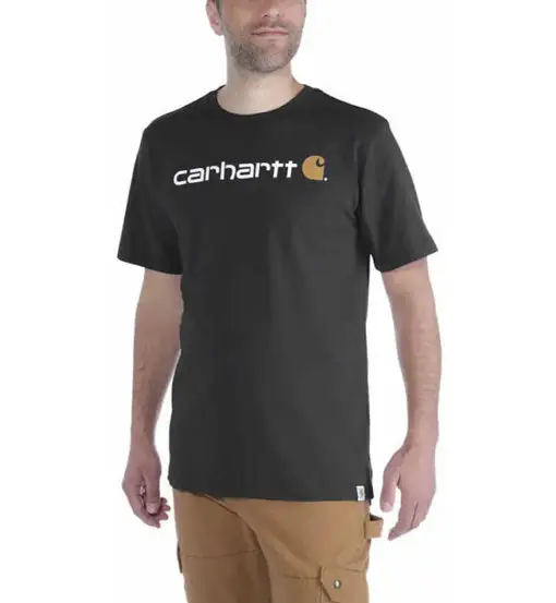 Relaxed Fit Heavyweight Logo - T-shirt - uomo Black