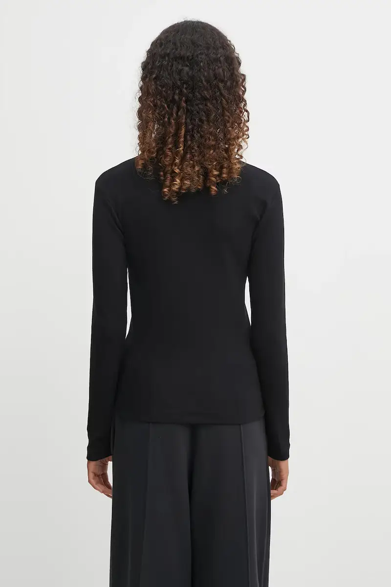 camicia a maniche lunghe W'''''''' Philipa Mockneck T-Shirt colore nero I035470.89XX miniatura 3