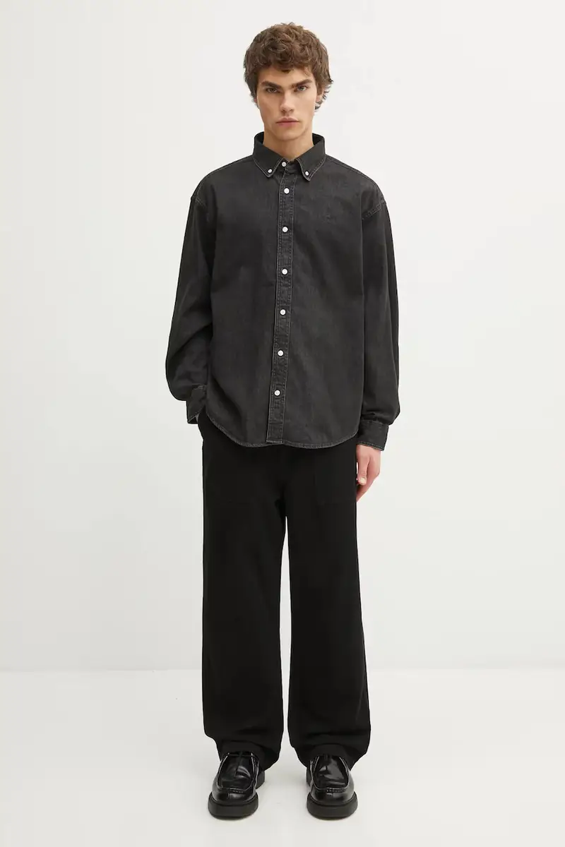 Carhartt WIP Jeans Uomo Nero 3528179 miniatura 4