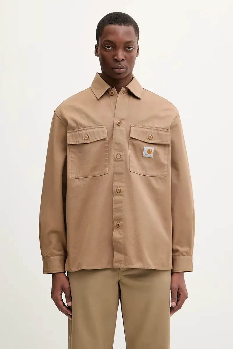 camicia in cotone Kelly Shirt Jac uomo colore marrone I036271.2FS02