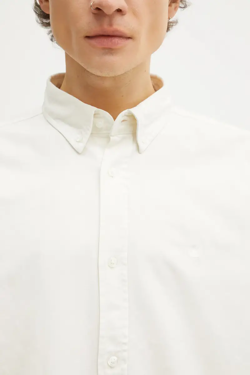 camicia in cotone LS Bolton Shirt Beige miniatura 4