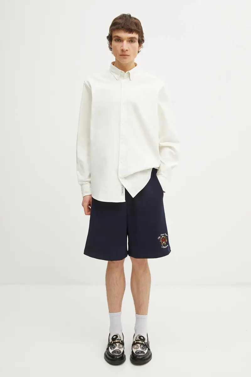 camicia in cotone LS Bolton Shirt Beige miniatura 5