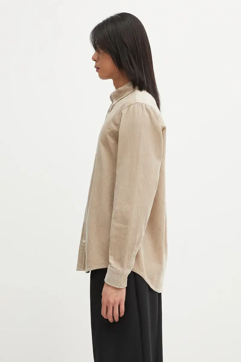 camicia in cotone Madison Cord uomo colore beige I029958.0FGXX miniatura 2