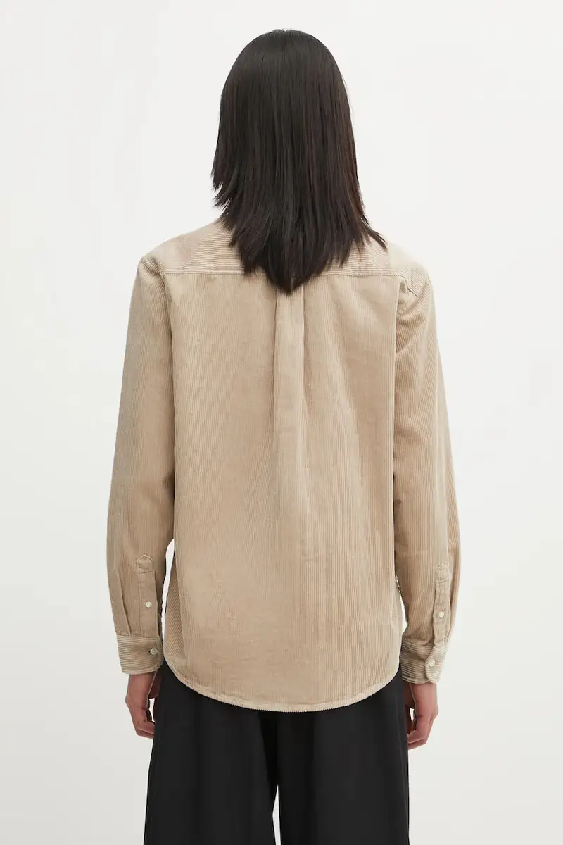 camicia in cotone Madison Cord uomo colore beige I029958.0FGXX miniatura 3