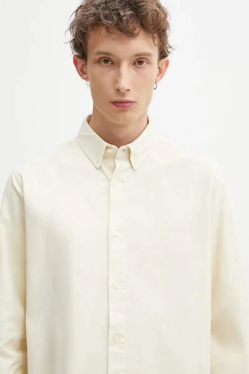 camicia in cotone S Bolton uomo colore beige I030238.1NGXX miniatura 4