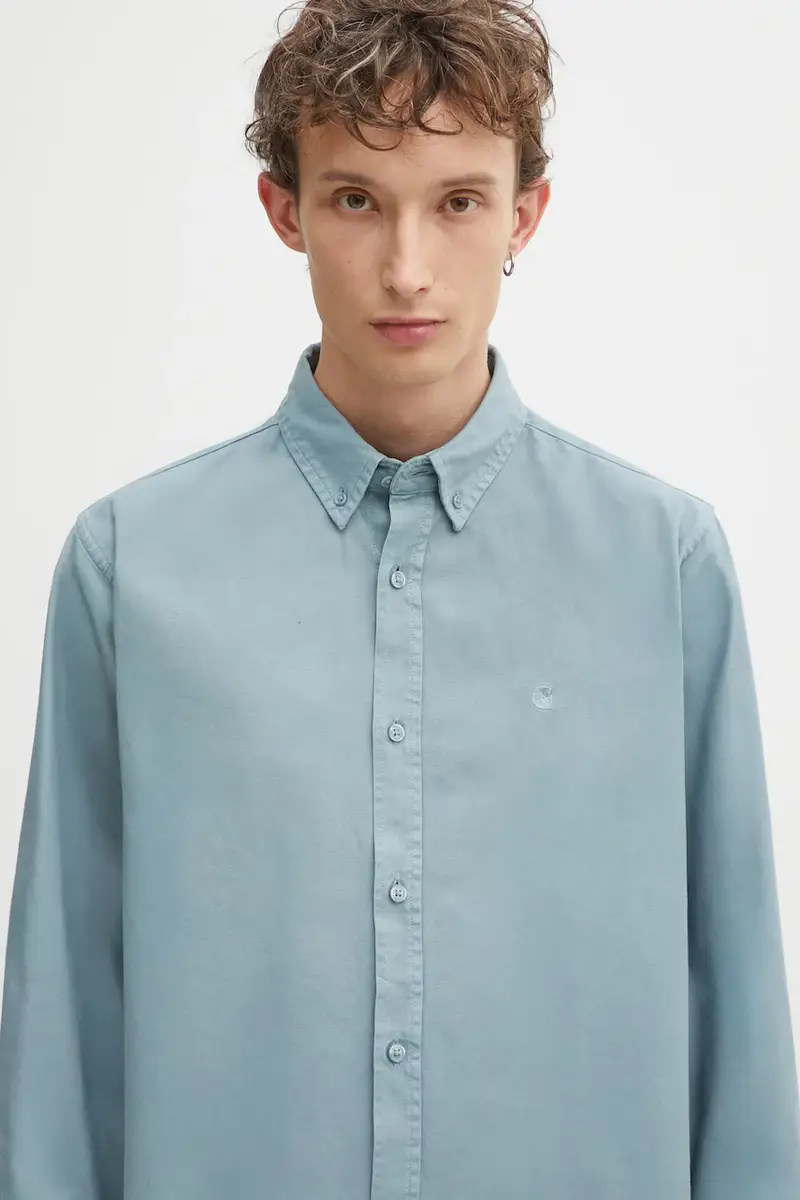 camicia in cotone S Bolton uomo colore turchese I030238.33EXX miniatura 4