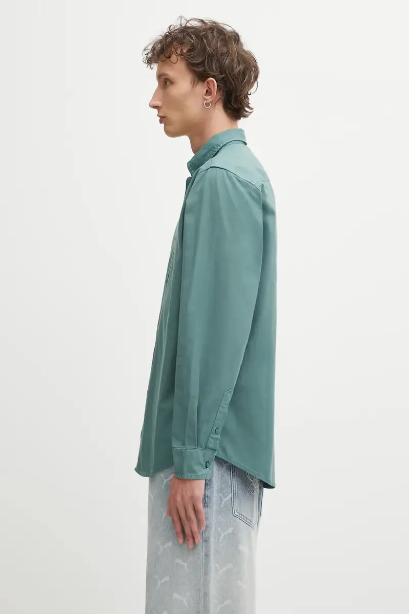 camicia in cotone S Bolton uomo colore verde I030238.2M2XX miniatura 2