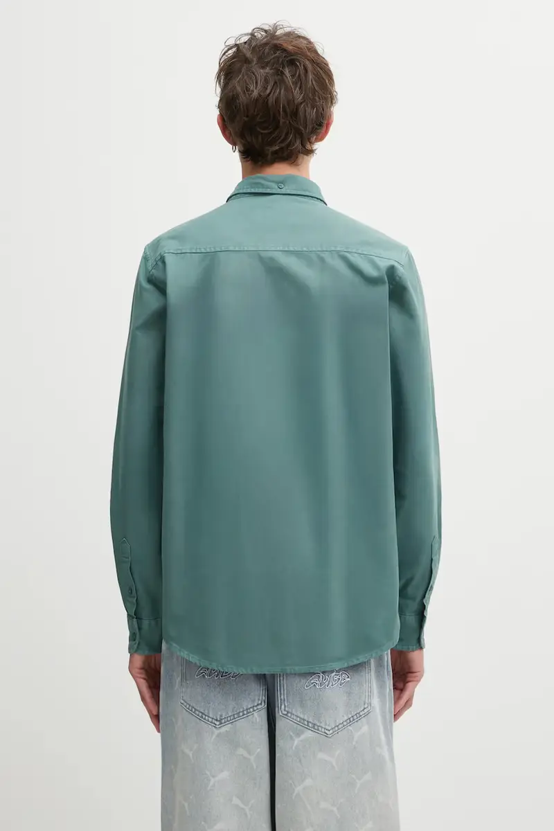 camicia in cotone S Bolton uomo colore verde I030238.2M2XX miniatura 3