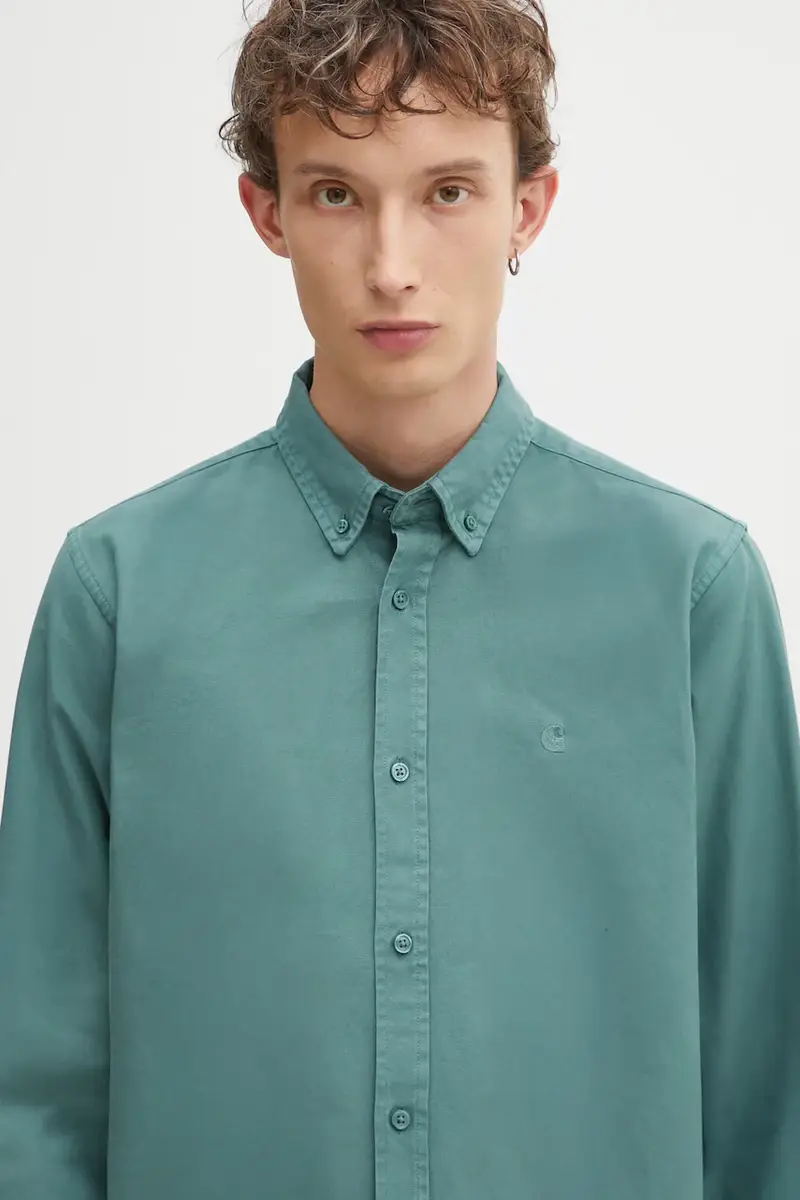 camicia in cotone S Bolton uomo colore verde I030238.2M2XX miniatura 4