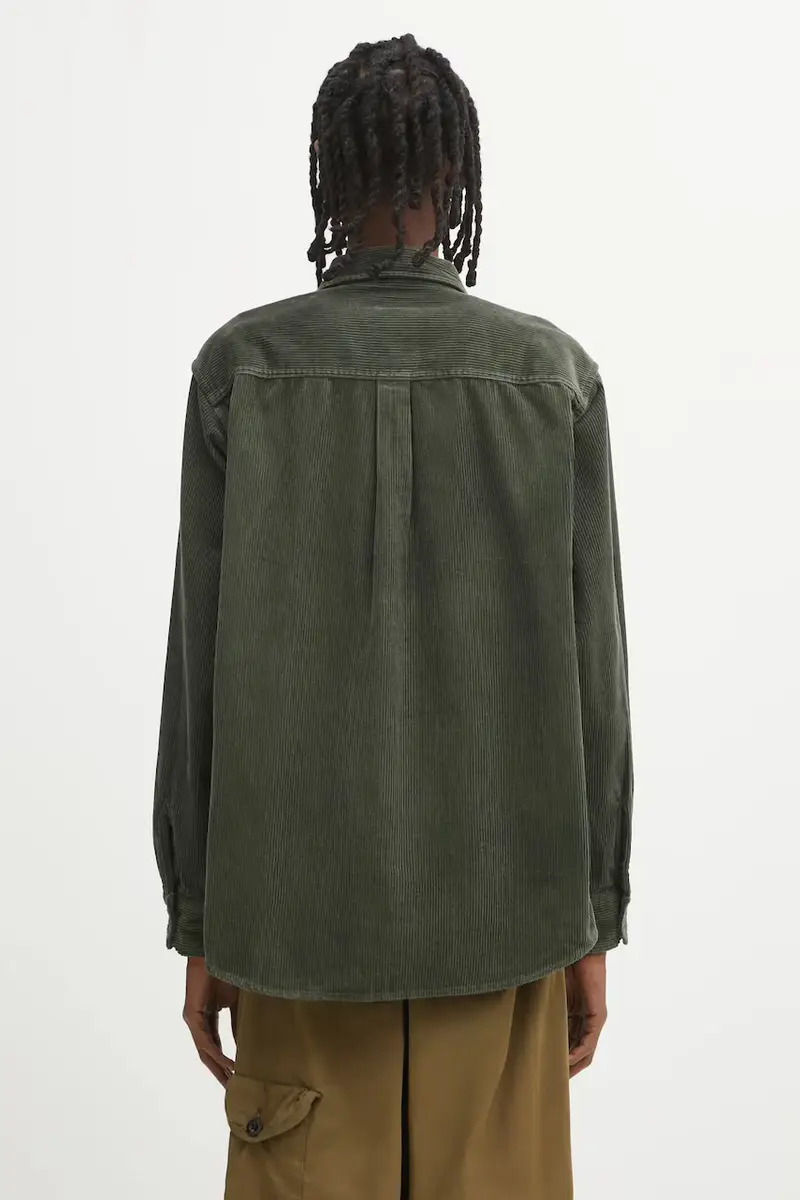 camicia in cotone S Flint Shirt uomo colore verde I035837.2ZXXX miniatura 3