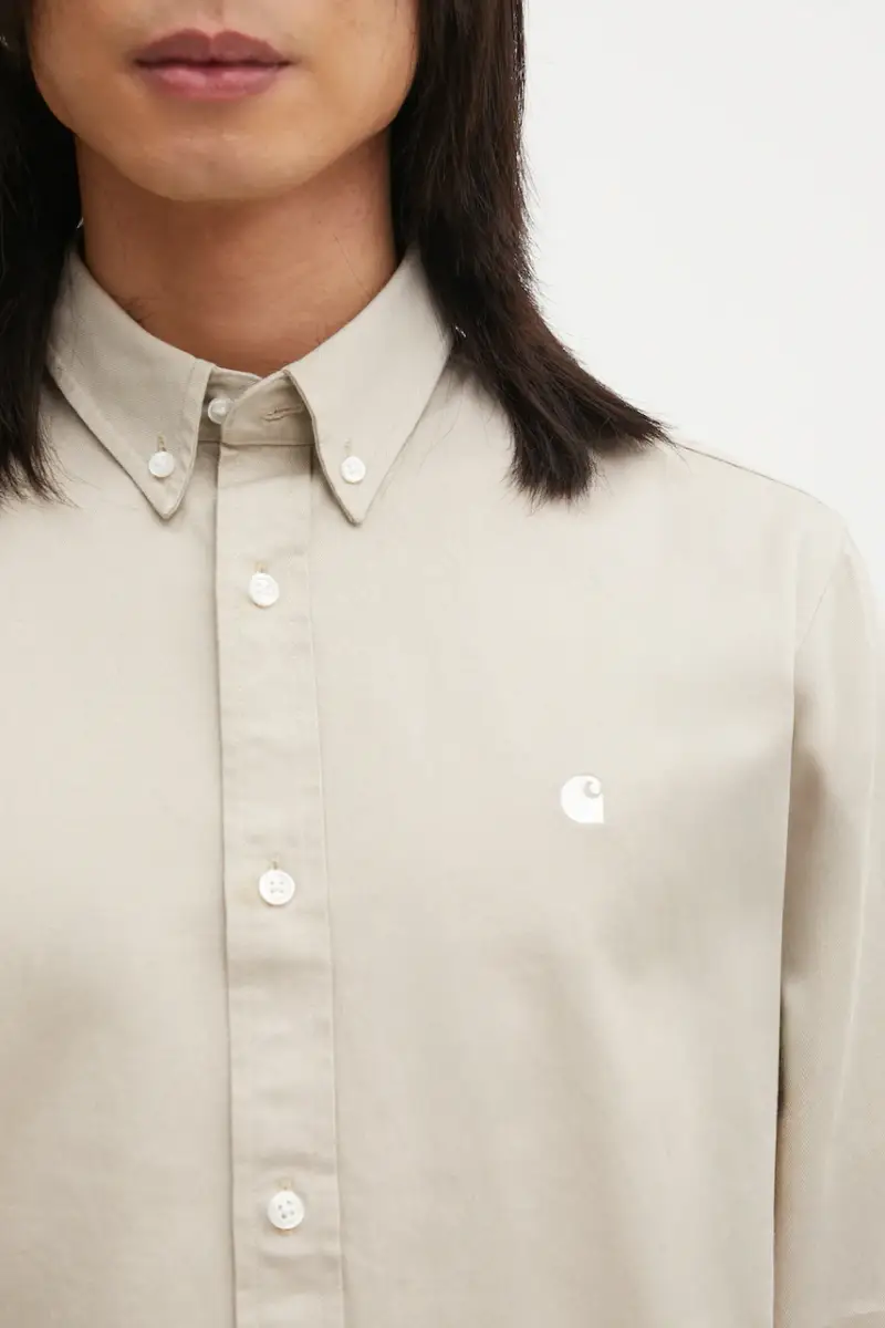 camicia in cotone S Madison Shirt uomo colore beige I023339.2V4XX miniatura 4