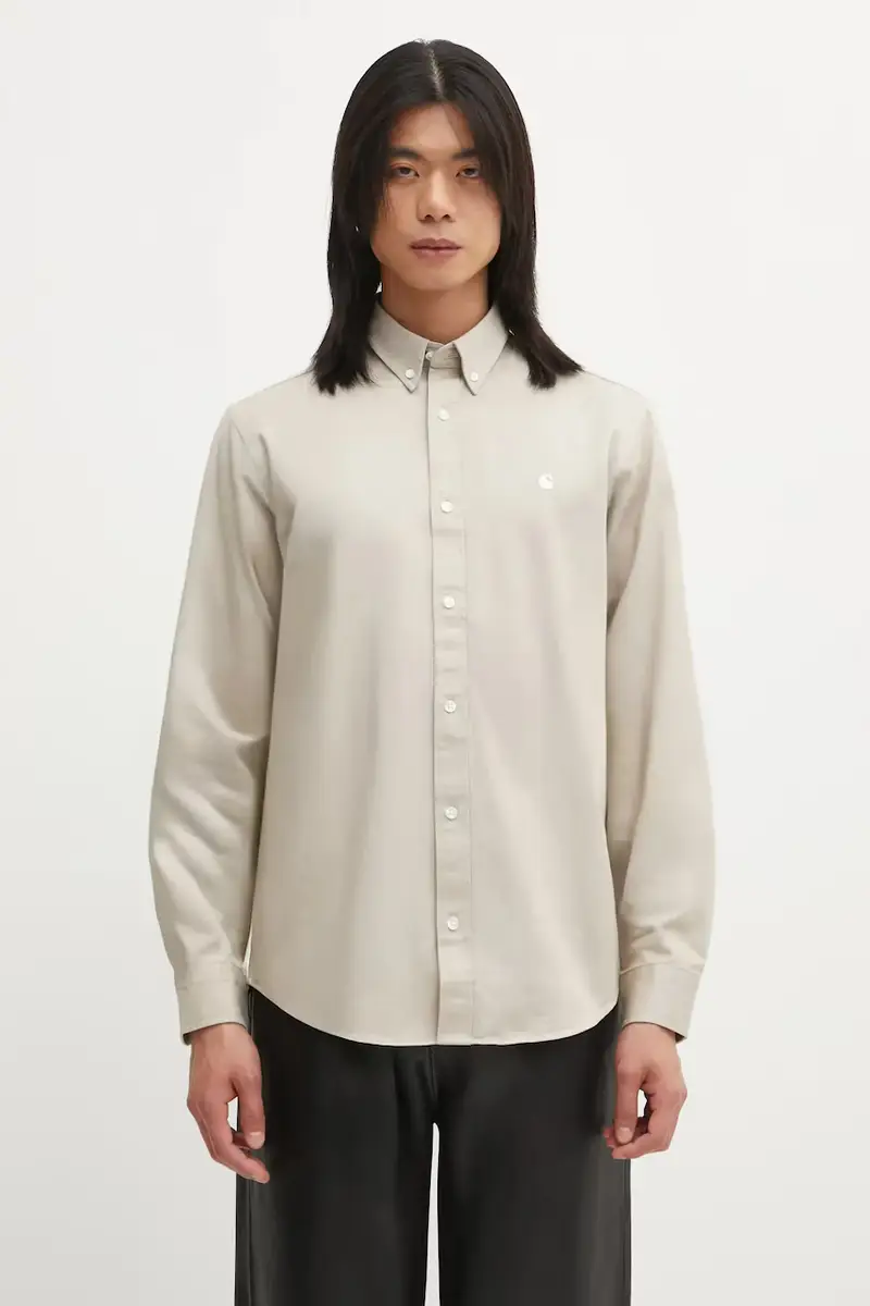 camicia in cotone S Madison Shirt uomo colore beige I023339.2V4XX