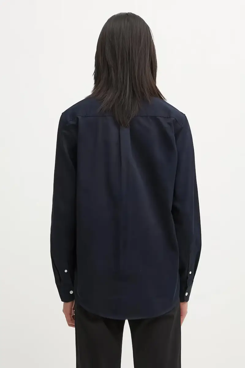 camicia in cotone S Madison Shirt uomo colore blu navy I023339.0COXX miniatura 3