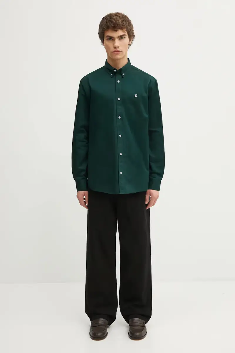 camicia in cotone S Madison Shirt uomo colore verde I023339.36IXX miniatura 5