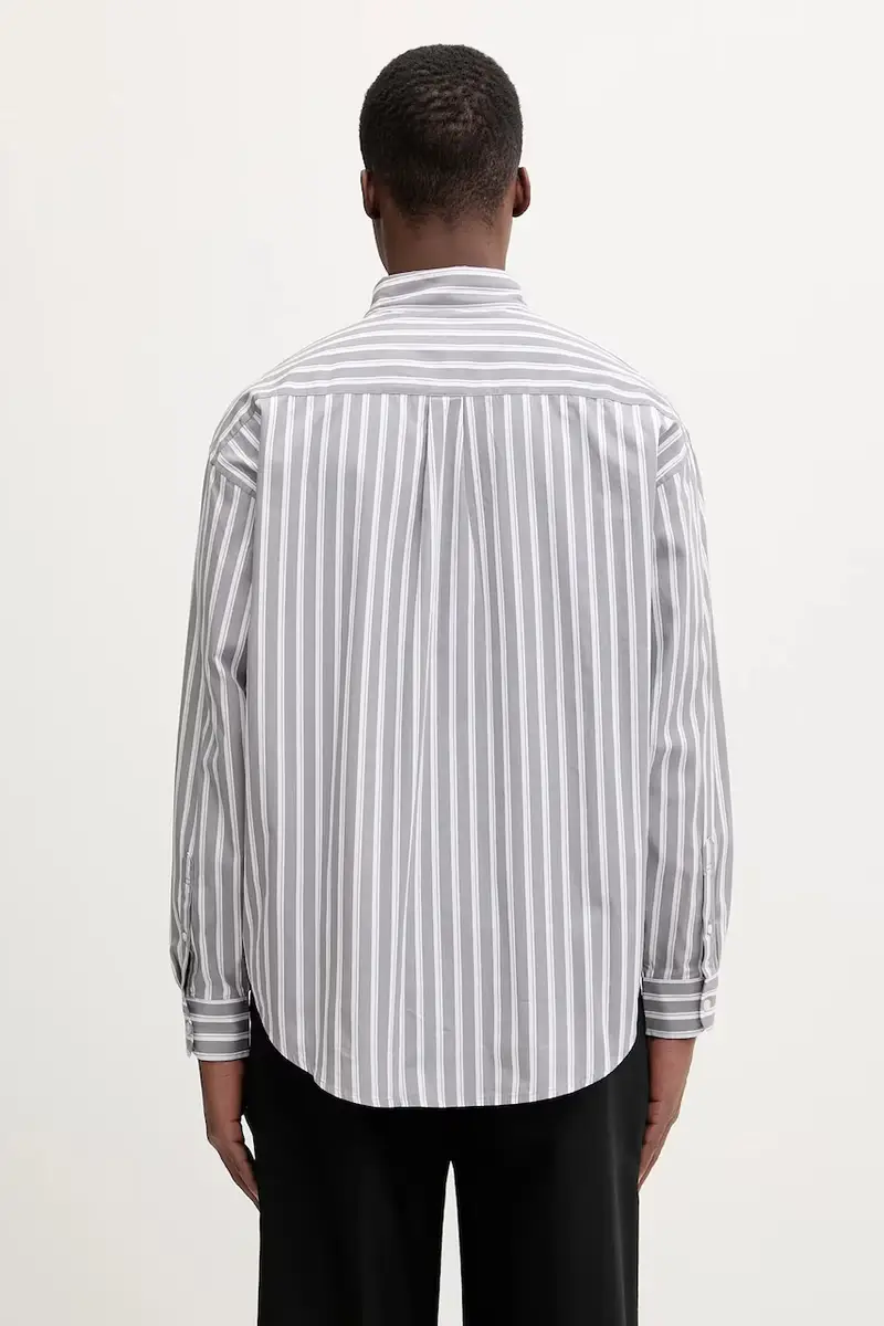 camicia in cotone S Malden uomo colore grigio I035334.3CXXX miniatura 3