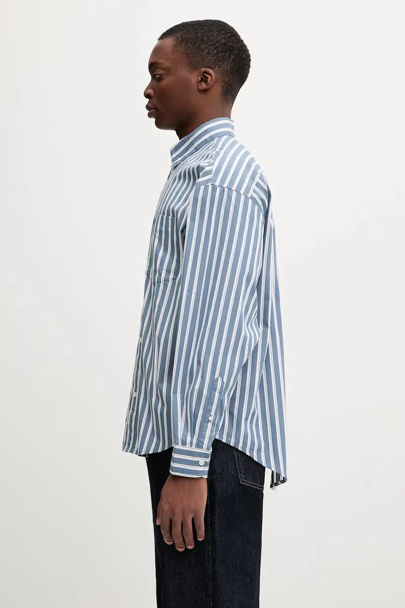 camicia in cotone S Malden uomo colore grigio I035334.3CYXX miniatura 2