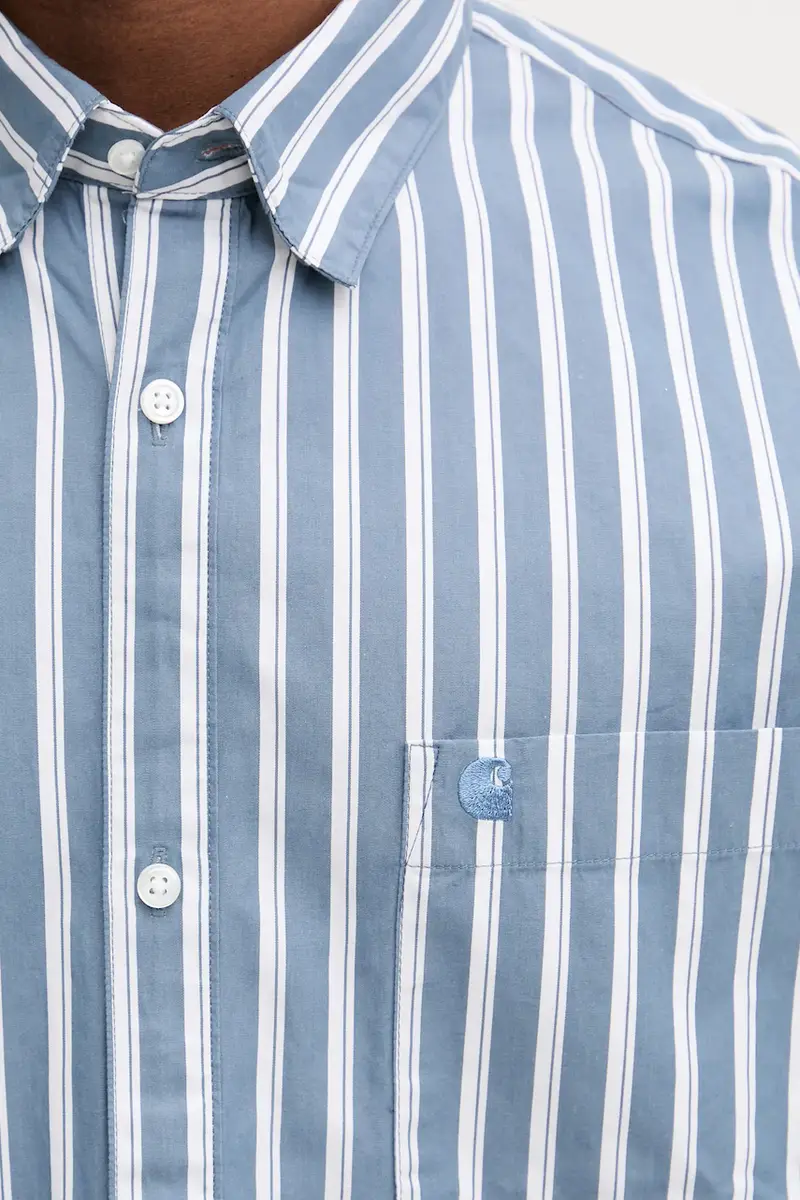 camicia in cotone S Malden uomo colore grigio I035334.3CYXX miniatura 4