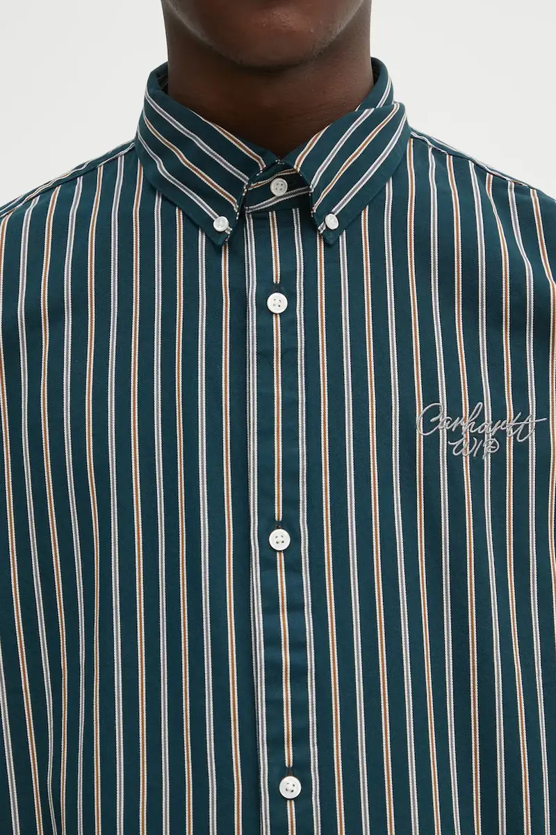 camicia in cotone S Palance uomo colore turchese I035330.35JXX miniatura 4