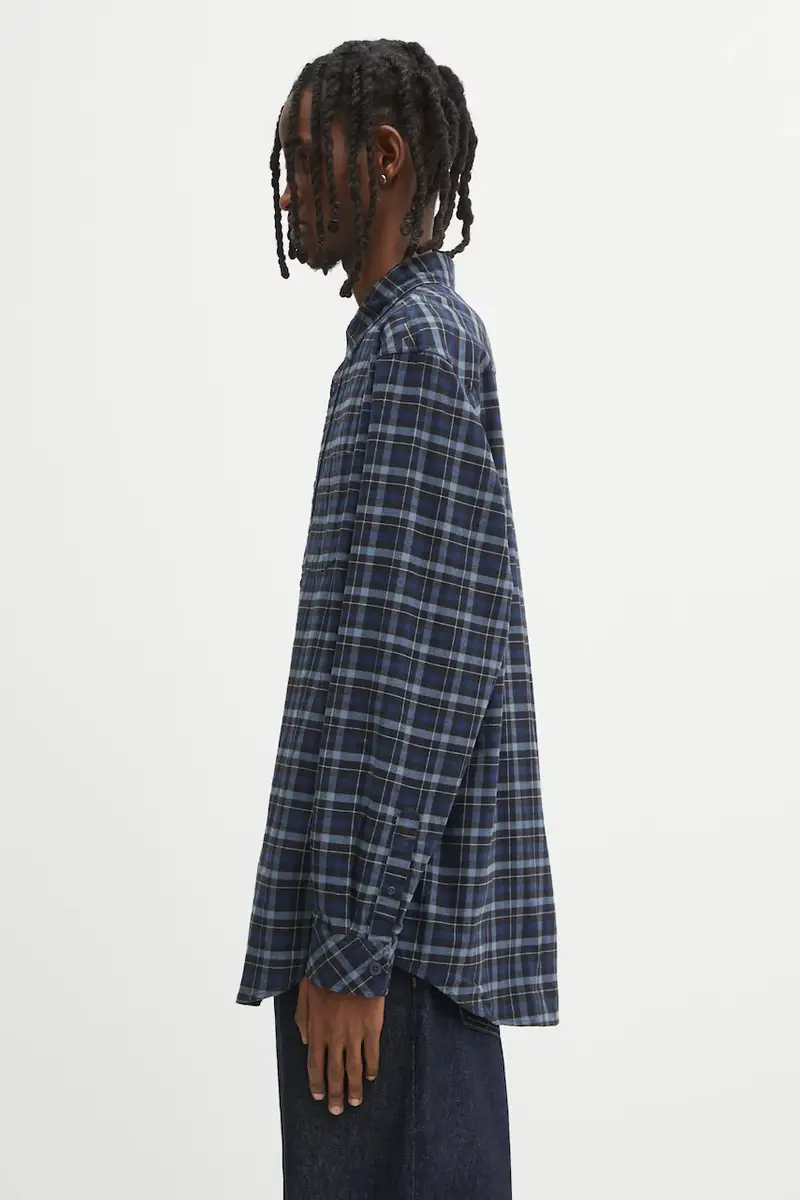 camicia in cotone S Widmark uomo colore blu navy I035326.35NXX miniatura 2