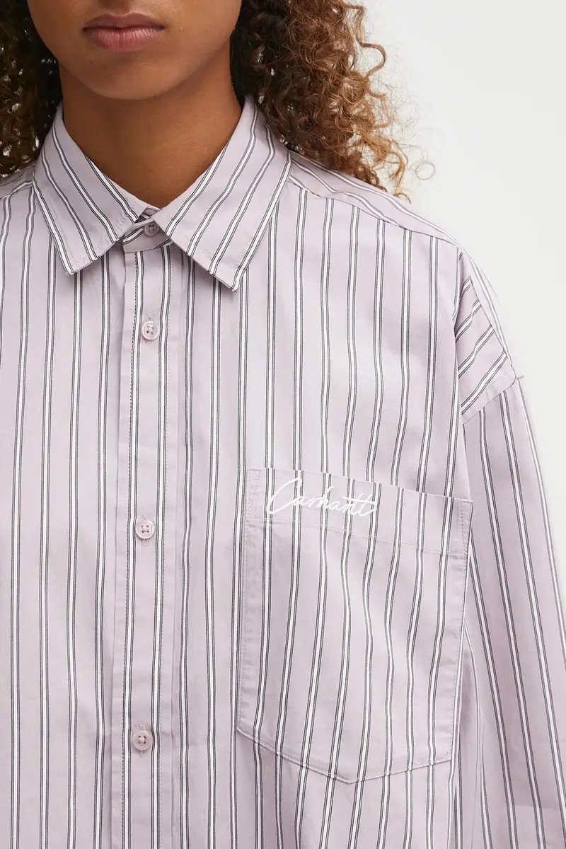 camicia in cotone W' Grimsby donna colore violetto I035134.32WXX miniatura 4