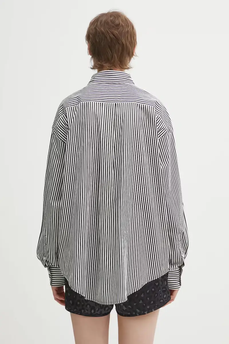 camicia in cotone W‘ LS Daldry Shirt Nero miniatura 3