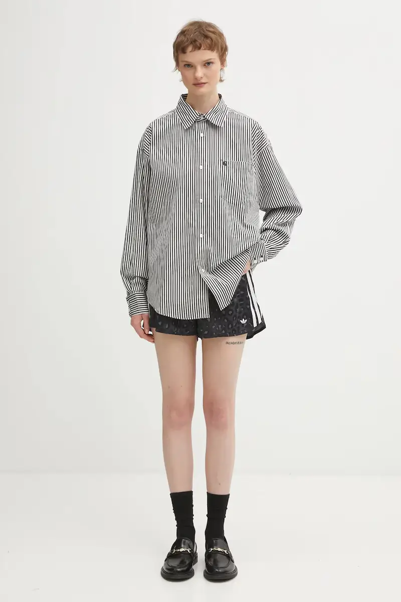 camicia in cotone W‘ LS Daldry Shirt Nero miniatura 5