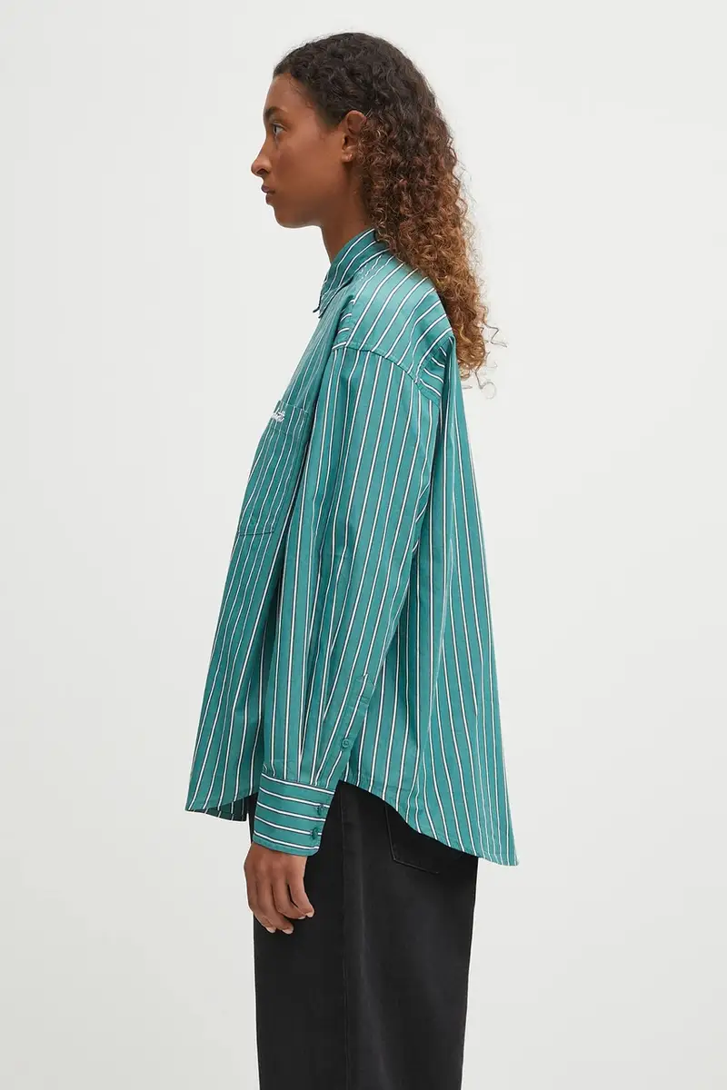 camicia in cotone W' S Grimsby donna colore verde I035134.30MXX miniatura 2