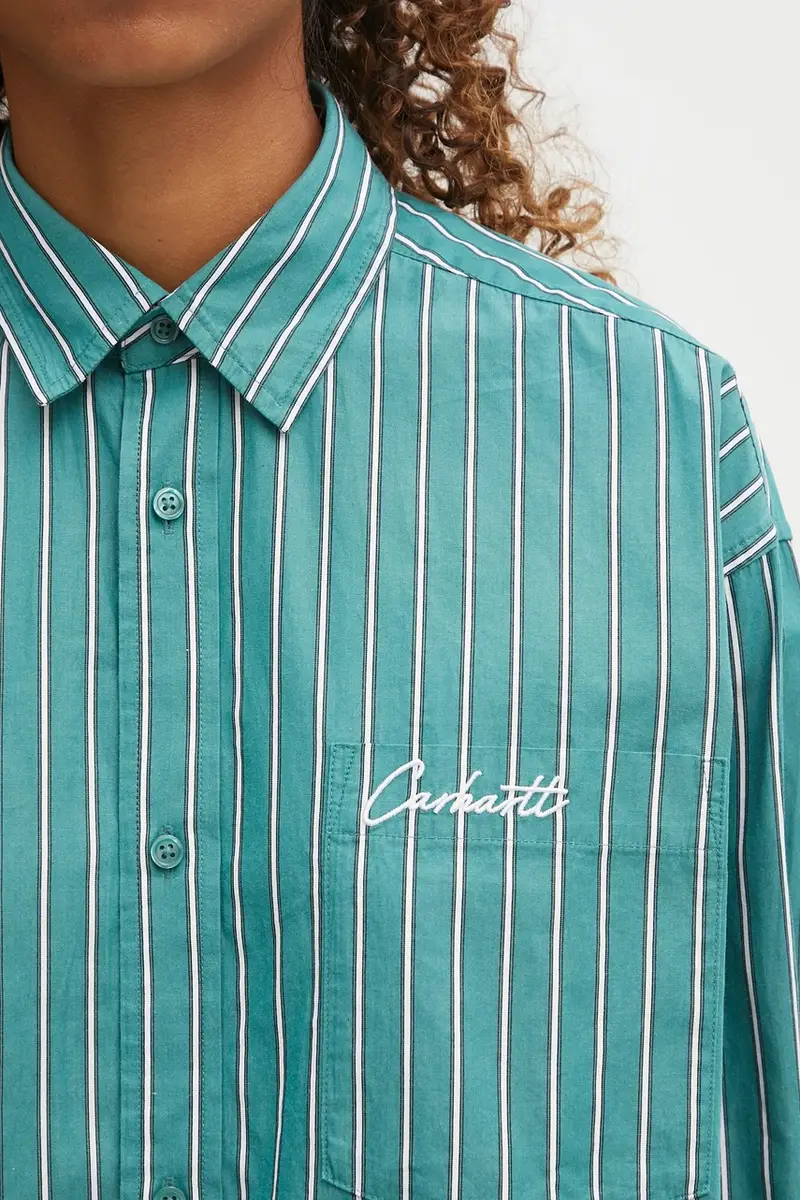 camicia in cotone W' S Grimsby donna colore verde I035134.30MXX miniatura 4