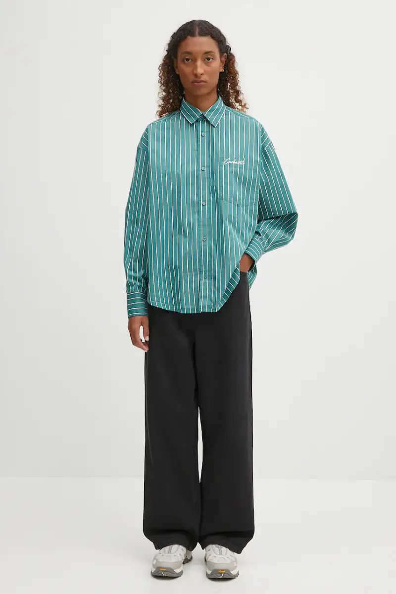 camicia in cotone W' S Grimsby donna colore verde I035134.30MXX miniatura 5