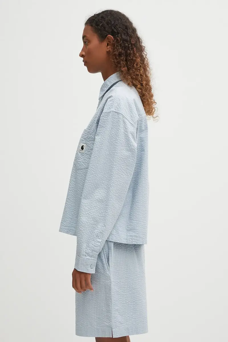 camicia in cotone W' Toland donna colore blu I035132.31SXX miniatura 2