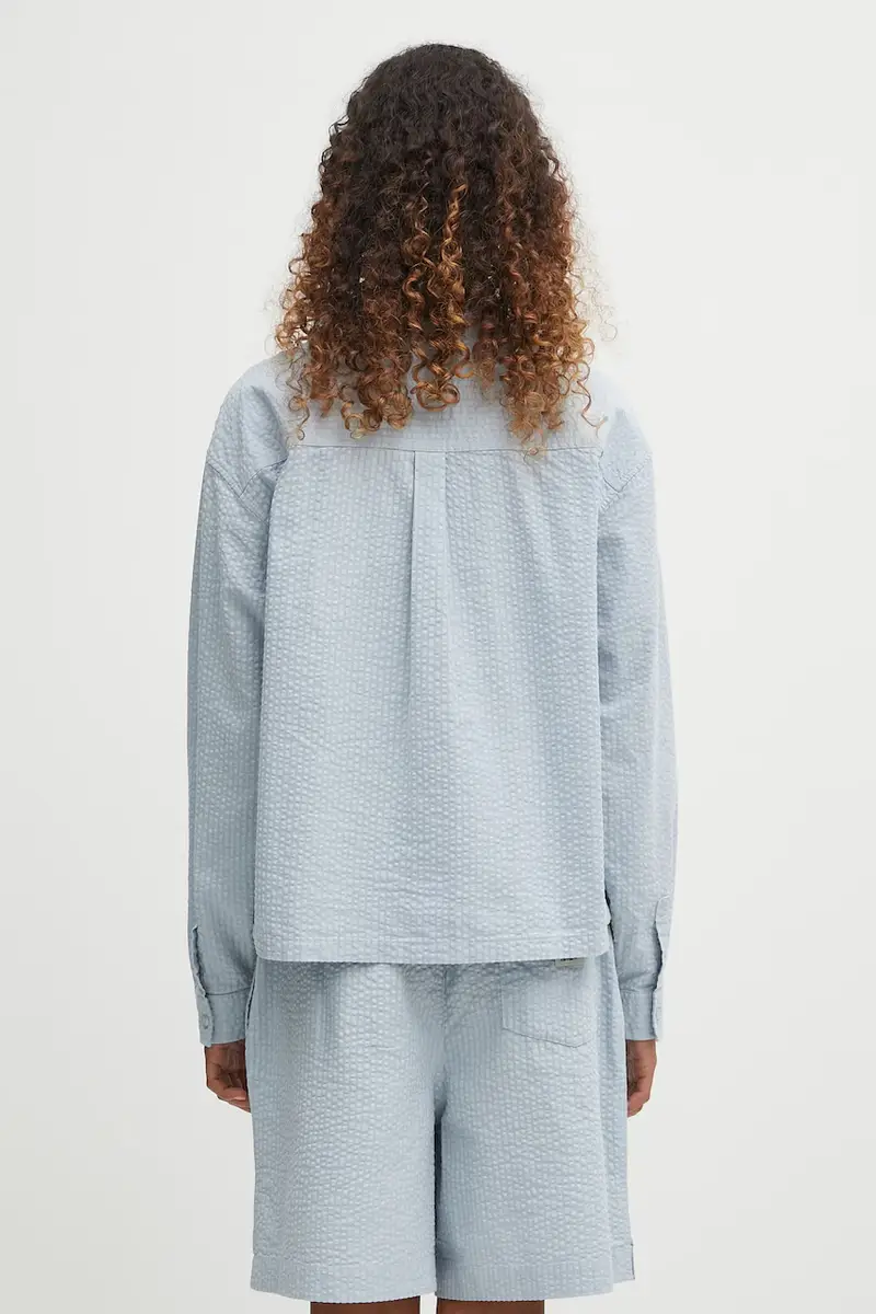 camicia in cotone W' Toland donna colore blu I035132.31SXX miniatura 3