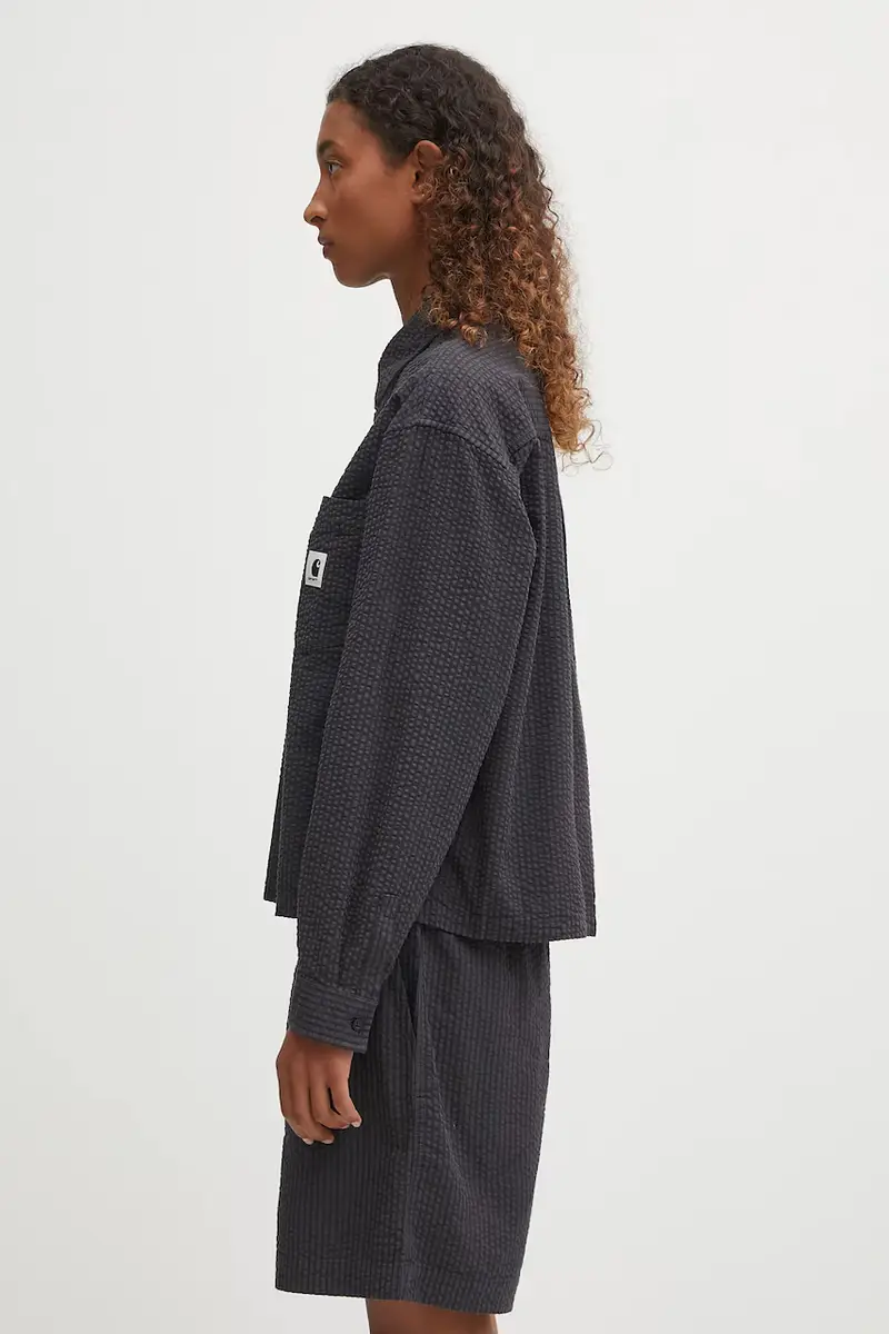 camicia in cotone W' Toland donna colore nero I035132.31RXX miniatura 2