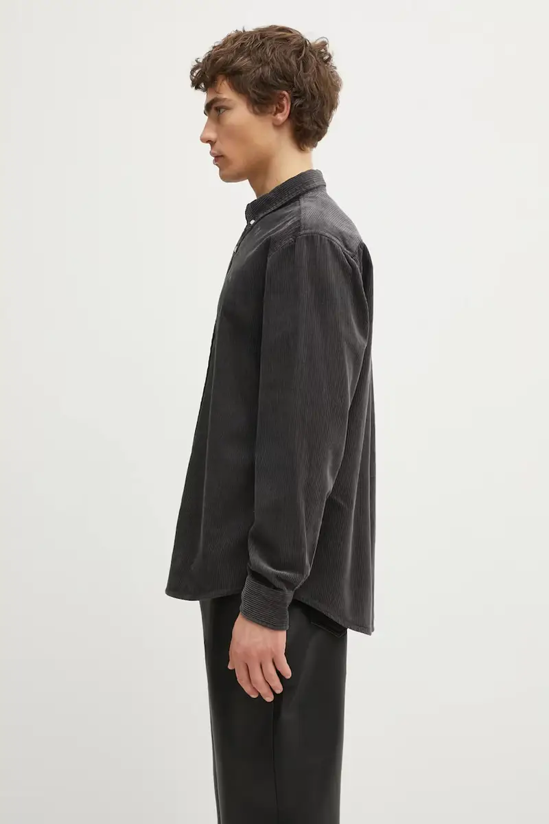 camicia in velluto a coste S Madison Cord uomo colore grigio I029958.2F9XX miniatura 2